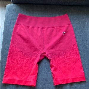 Gymshark Red Biker Shorts